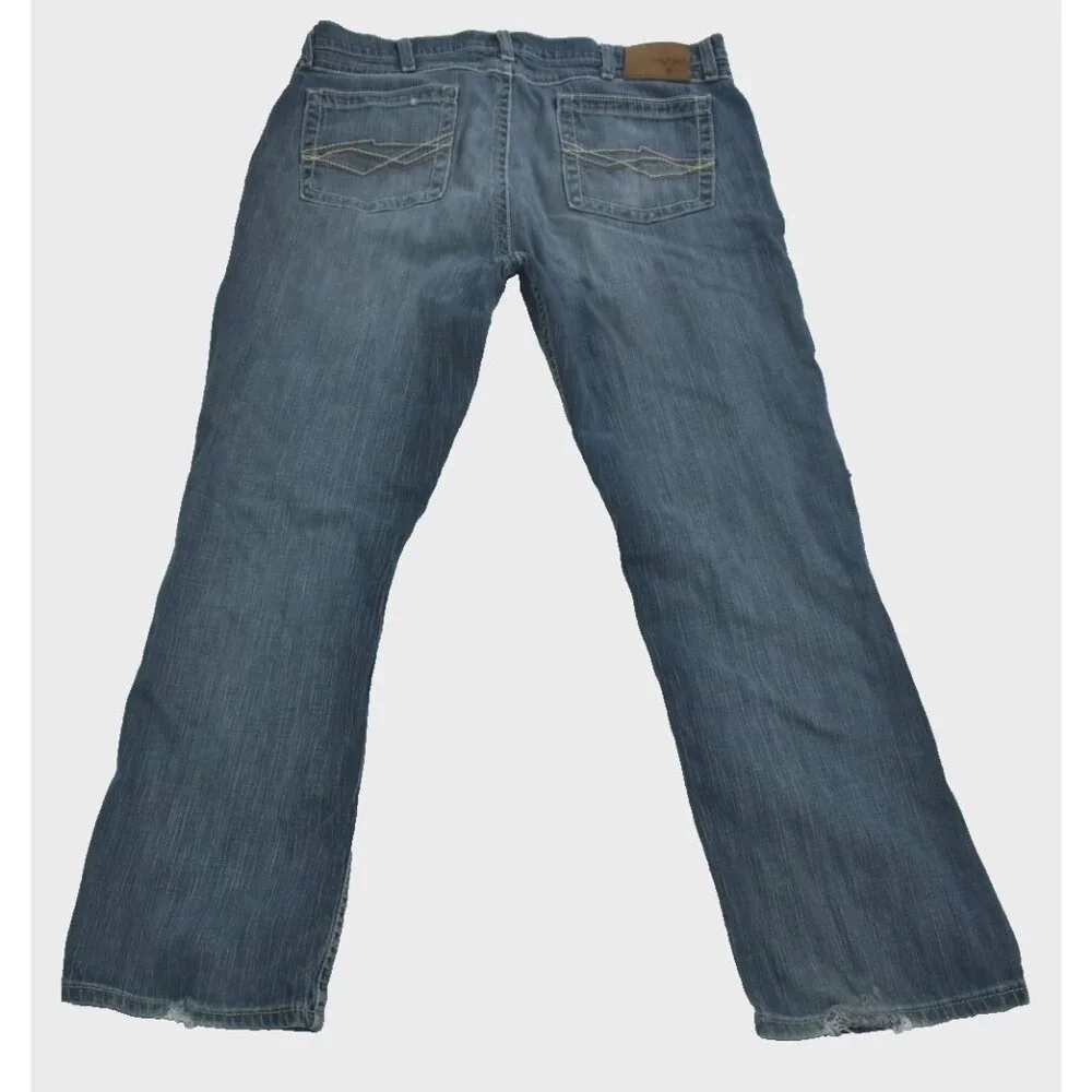 Wrangler 20X Jeans Men’s 38x32 Blue Vintage Boot Cut Denim Cowboy Style 42 Flaws - Picture 13 of 16